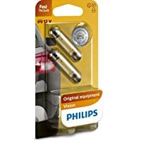 Philips 12866B2 - Bombillas para coche (C10W- T10- 5 x 43- 2 unidades)